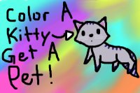 Cute Colored-in Cat