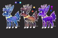 Galaxy Themed Deer Adopts!