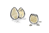 Sketchy golden eggs
