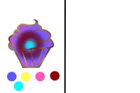 Cupcake Colored In