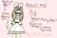 Bunny Adoptable! (Furry)