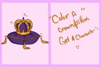 Color/ Design a Crown/pillow - Get a character!
