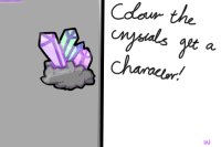 Colour the crystals get a character! temporarily closed