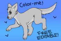 Free Canine Lineart