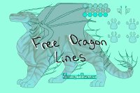 Free dragon lines ~ adoptable-friendly! - new horns!