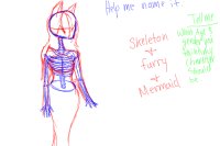 Skelleton + Furry + Mermaid = my new fursona