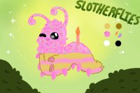 Slotherflie #1 - Birthday Cake Slothapillar