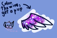 |color the wing get a pup entry--