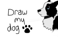 Draw my dog, get a free pet :3