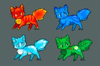 Elemental Fox Adoptables for sale! (CLOSED)