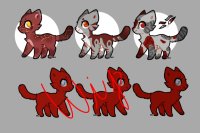 Red based adoptables! FREE & OPEN