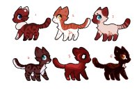 Red based adoptables 2! CLOSED
