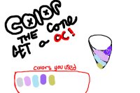 Color the cone, get an OC