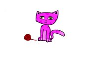 Pink Cat Oekaki