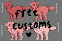 Free doggo customs! [temp. closed]