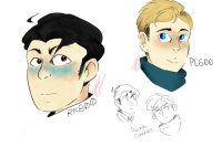 RK800 "Connor" and PL600 "Simon" Sketches