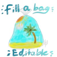fill a bag: beach