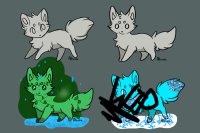 Chibi foxes for sale! Adopt now please (Auction) WIP