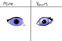 -- eyes