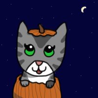 Halloween cat avatar