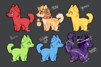star sign pup set - for sale!