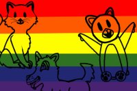 Gender with dog,cat and bear!
