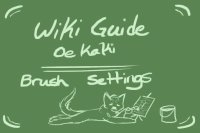 Wiki Guide Oekaki - Brush Settings