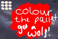 Colour the pallet get a galactic wolf!