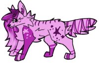 Purple Pop Star Wolf Adopt - CLOSED