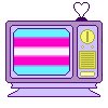 Colored in pixel tv