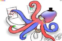 A Dapper Octopus | Red-Line Mascot Contest Entry