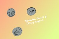 tomato, carrot & celery boglins
