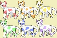 Rainbow Shape Cat Adopts (CLOSED)