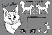 Hunter's Woods Gift Line Art. (Open)
