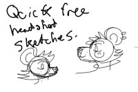 quick free headshot doodles