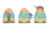 Little Otter Finds Big Egg