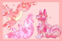 pink pups (adopts 3/3 ufa) CLOSED