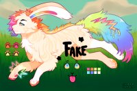 contest entry 1# -  rainbow rabbit