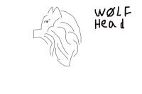 wolf head.