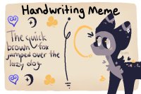 handwriting meme except I put refrences in it