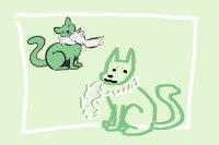 green cat?