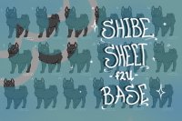 Shiba Inu Sheet Adopt Base (F2U)