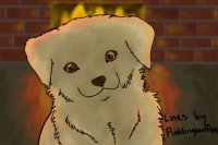Fireplace Puppy