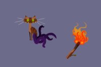 Octocat and sentient fire