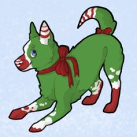 festive doggo