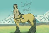 Color Your Own Centaur- Male