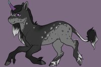 Dark Unicorn - Adopt Freebie