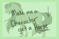 Make me a character get a horse