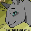 Editable Pixel Cat Avatar