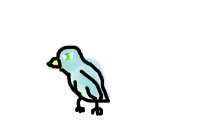 Fluffy blue bird for JennetteMcCurdyRules